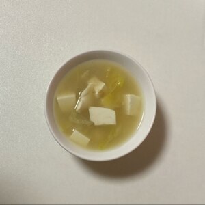 青梗菜&水菜の味噌汁